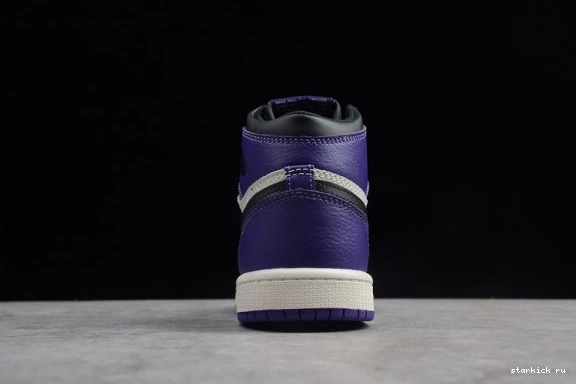 High 1 Jordan Retro Purple' OG  555088-501 555088-501 Kid Kids Air 'Court 0511